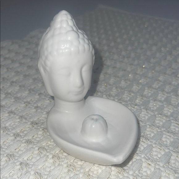 NWT White Buddha Incense Holder - Picture 1 of 6